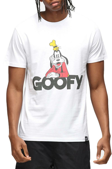 Re:Covered Disney Goofy Text T-shirt White