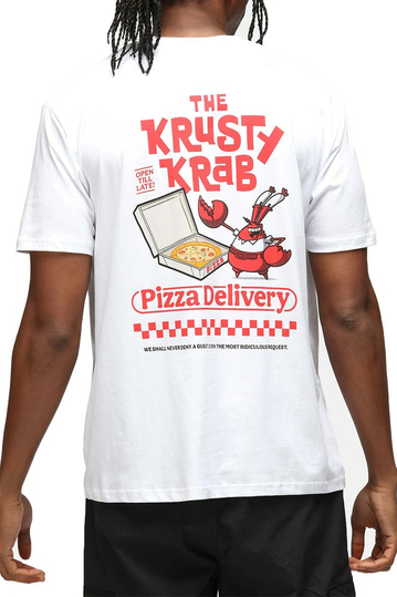 Re:Covered Relaxed T-shirt Spongebob The Krusty Krab Delivery White