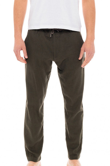 Splendid linen pants dark green