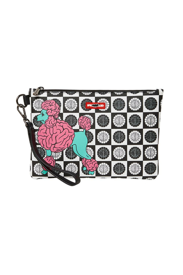 Sprayground Poodle Check Ron English Collab clutch