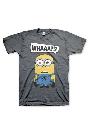 Minions Whaaa T-shirt grey