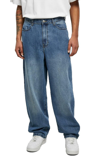 Urban Classics 90's Baggy Jeans Mid Deep Blue
