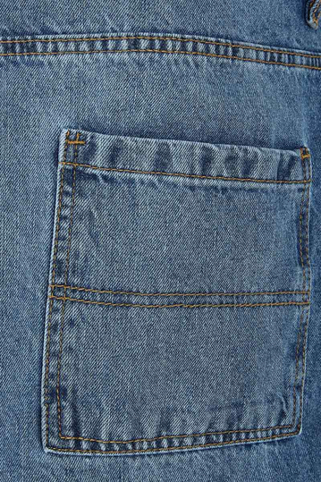 Urban Classics 90's Baggy Jeans Mid Deep Blue