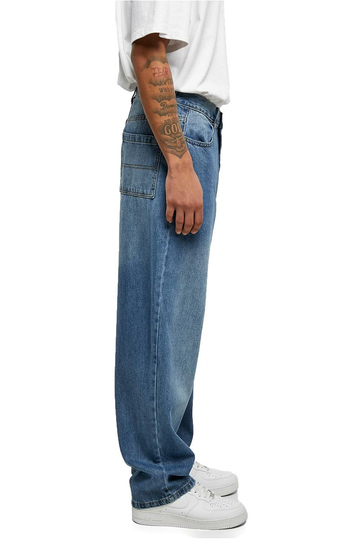 Urban Classics 90's Baggy Jeans Mid Deep Blue