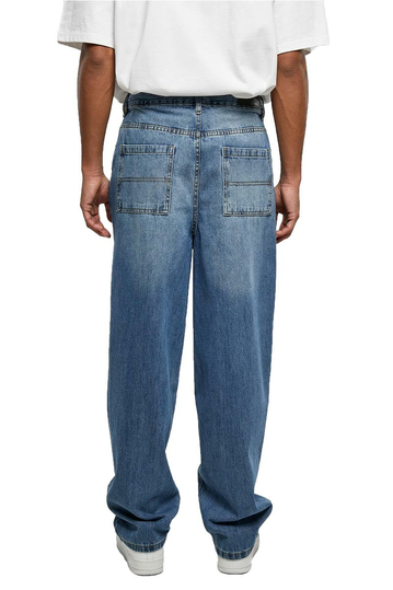 Urban Classics 90's Baggy Jeans Mid Deep Blue