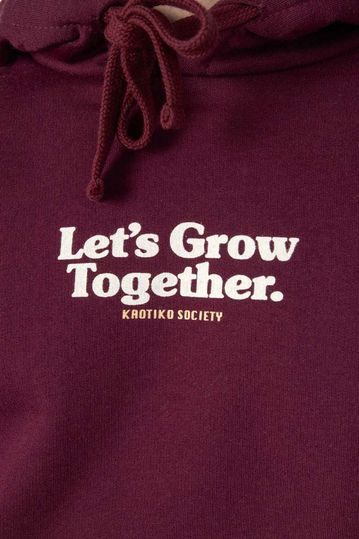 Kaotiko Let's Grow Hoodie Wine