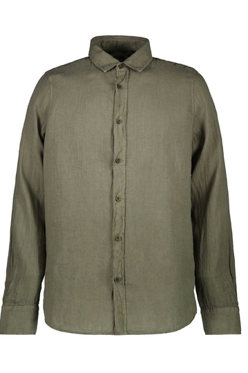 Cars Jeans λινό πουκάμισο army