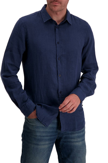 Cars Jeans linen shirt navy