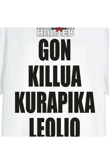 Cotton Division oversize T-shirt Hunter X Hunter - Gon Killua Kurapika Leolio
