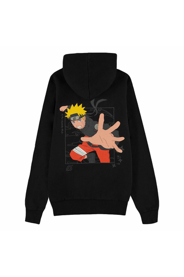 Difuzed Naruto Shippuden Zip Hoodie Black