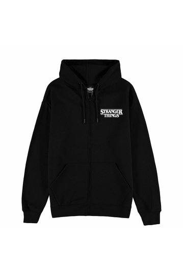 Difuzed Stranger Things Fireball Zip Hoodie Black