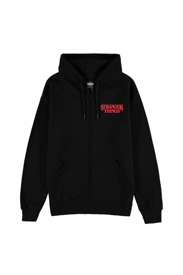 Difuzed Stranger Things Hellfire Club Zip Hoodie Black