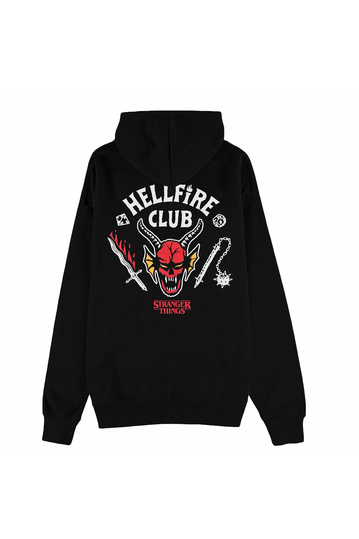 Difuzed Stranger Things Hellfire Club Zip Hoodie Black