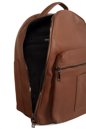 Eco Leather Backpack Brown