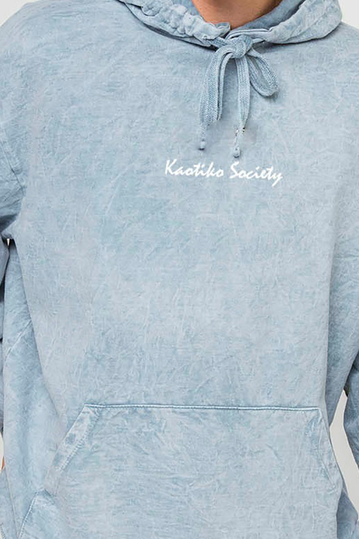 Kaotiko Washed Vancouver Society Hoodie Steel
