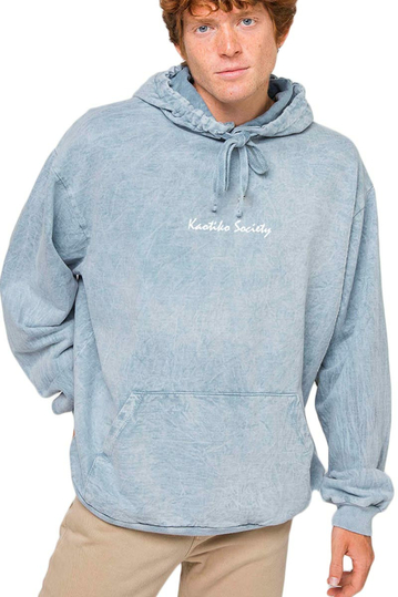 Kaotiko Washed Vancouver Society Hoodie Steel