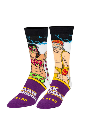Odd Sox Warrior Vs Hogan crew socks