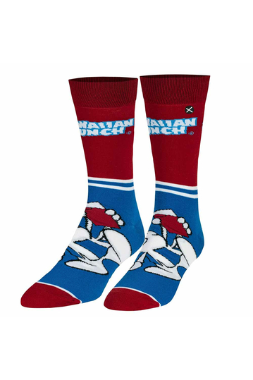 Odd Sox Hawaiian Punch Half Stripe crew socks