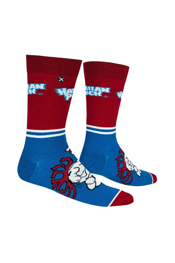 Odd Sox Hawaiian Punch Half Stripe crew socks