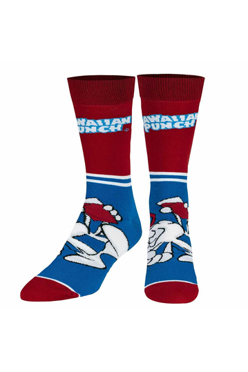 Odd Sox Hawaiian Punch Half Stripe crew socks