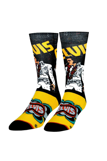 Odd Sox Elvis Presley Rock N' Roll crew socks