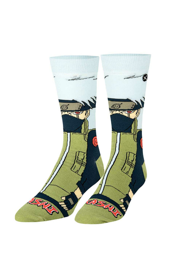 Odd Sox Naruto Kakashi 360 crew socks