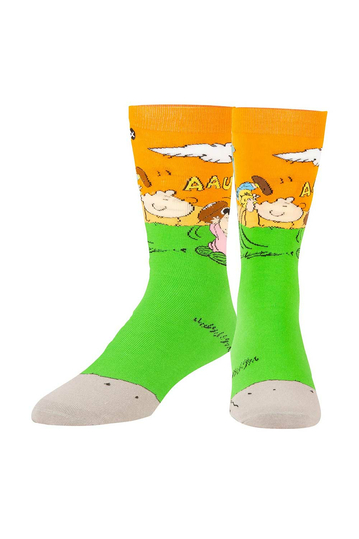 Odd Sox Charlie Brown Football crew socks