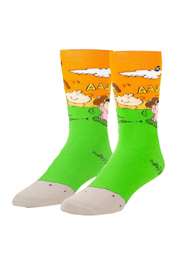 Odd Sox Charlie Brown Football crew socks