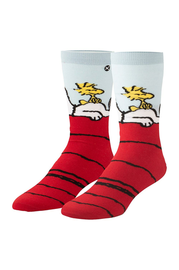 Odd Sox Snoopy & Woodstock crew socks