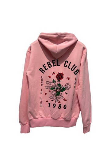 Rebel Club Hoodie Pink