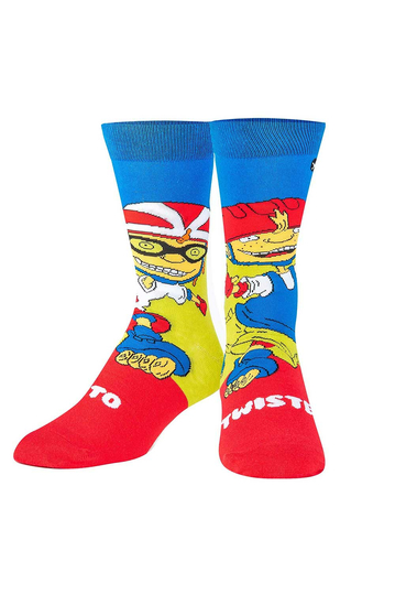 Odd Sox Otto & Twister crew socks