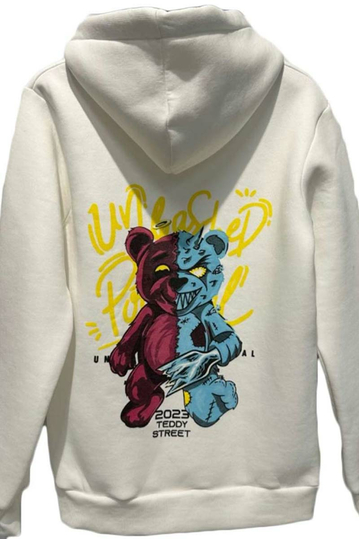 2023 Teddy Street Hoodie White