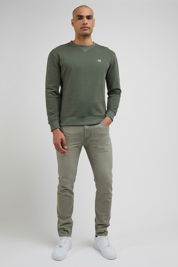 Lee Plain Crew Sweatshirt - Olive Grove