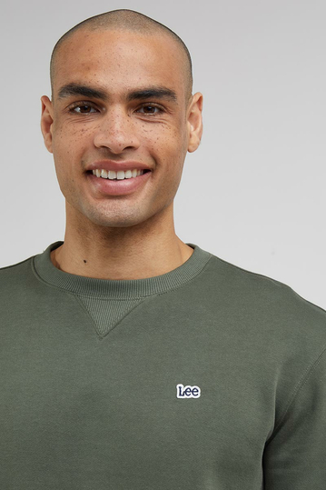Lee Plain Crew Sweatshirt - Olive Grove