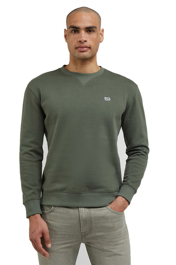 Lee Plain Crew Sweatshirt - Olive Grove