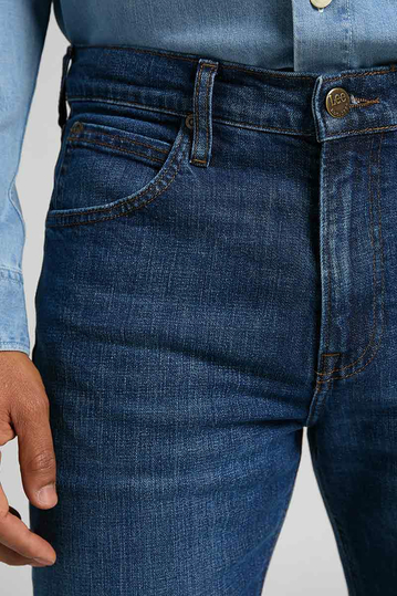 Lee Austin Regular Tapered Jeans - Mid Bluegrass