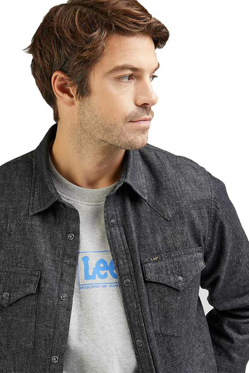 Lee Regular Western Shirt - Washed Black