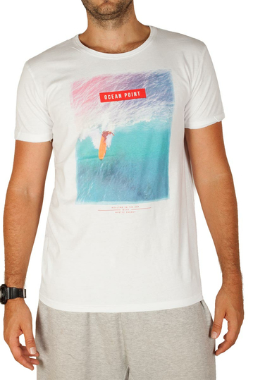 Sublevel T-shirt Ocean Point White