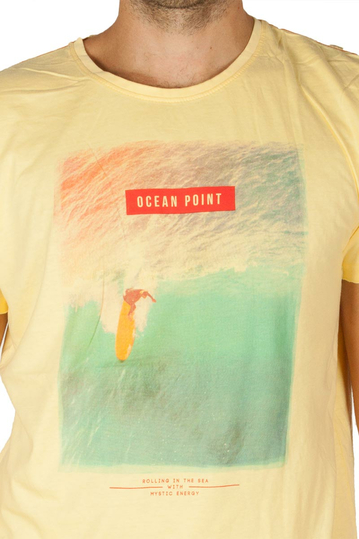 Sublevel T-shirt Ocean Point Yellow