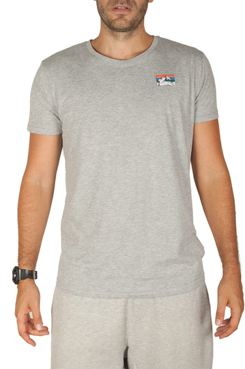 Sublevel T-shirt Catch The Waves Grey Melange