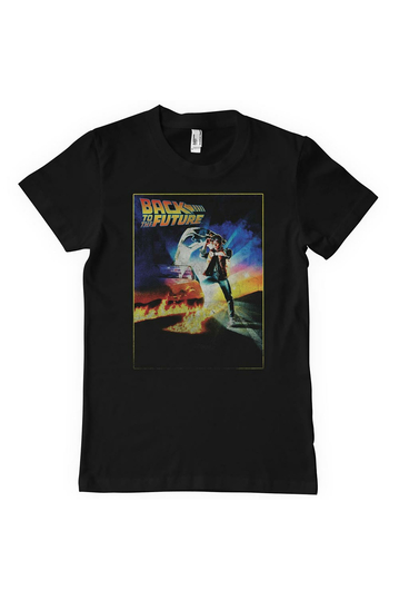 Back To The Future Vintage Poster T-Shirt Black