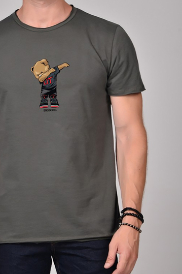 Bigbong Lit Bear T-shirt Khaki Green