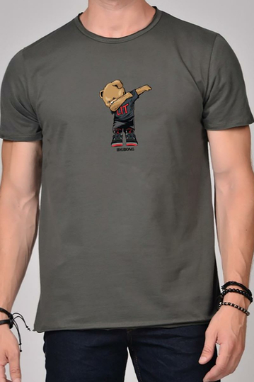 Bigbong Lit Bear T-shirt Khaki Green