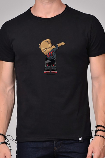 Bigbong Lit Bear T-shirt Black