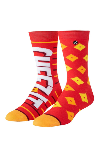 Odd Sox Cheez It Crackers crew socks