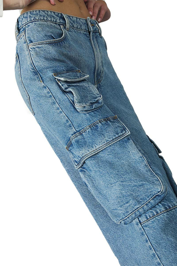 Alcott Multi Cargo Comfort Fit Jeans