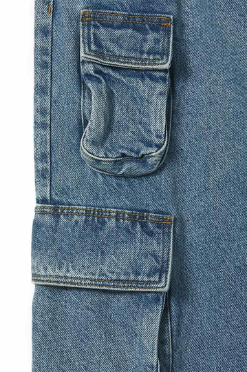 Alcott Multi Cargo Comfort Fit Jeans