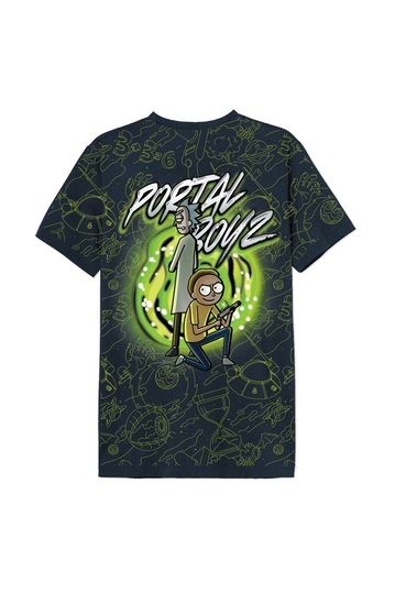 Cotton Division oversize T-shirt Navy Rick & Morty - Portal Boyz