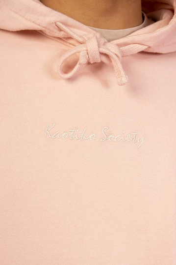 Kaotiko Washed Vancouver Society Hoodie Washed Pink