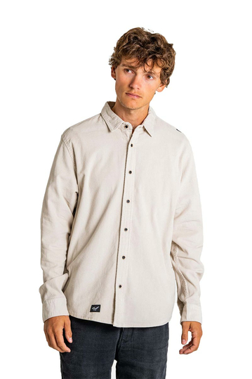 Reell Corduroy Shirt Strike Oatmeal